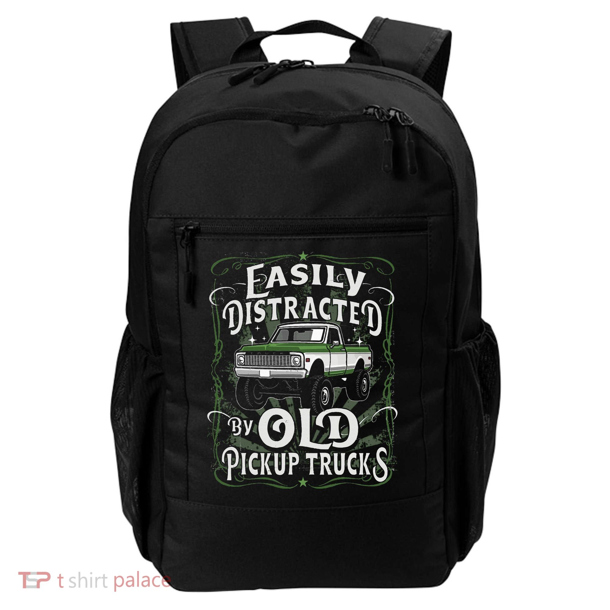 Easily Distracted By Old Pickup Trucks Backpack