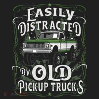 Easily Distracted By Old Pickup Trucks Beanie thumb 2