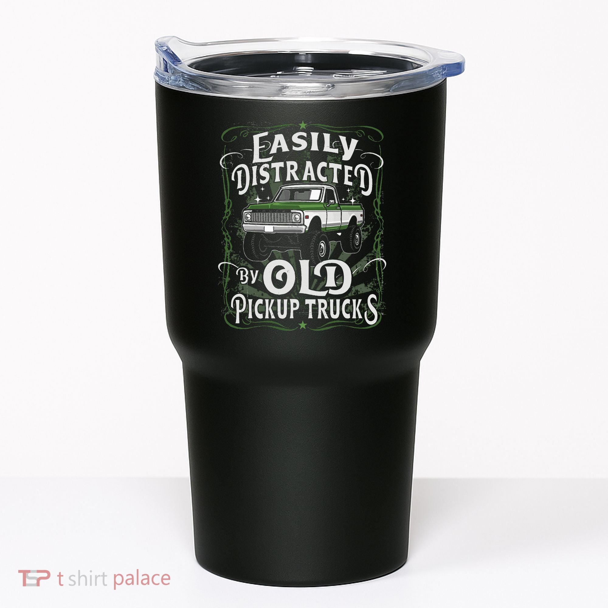 Easily Distracted By Old Pickup Trucks Tumbler