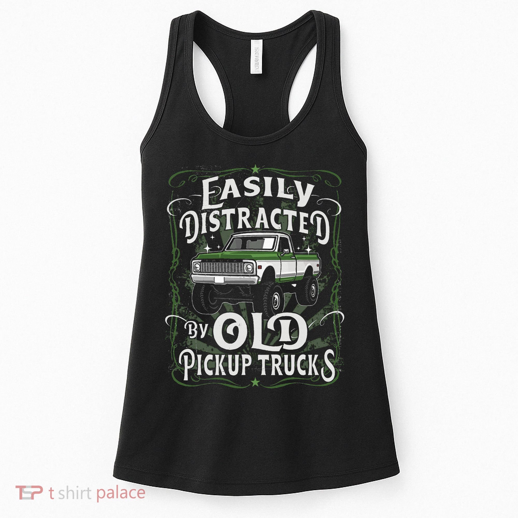 Easily Distracted By Old Pickup Trucks Women's Tank Top