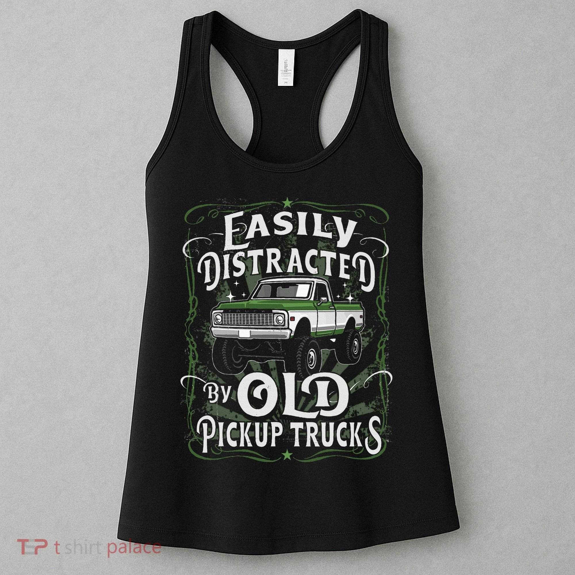 Easily Distracted By Old Pickup Trucks Women's Tank Top