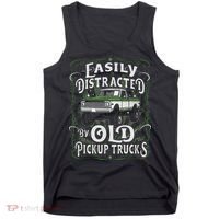 Easily Distracted By Old Pickup Trucks Tank Top thumb 0