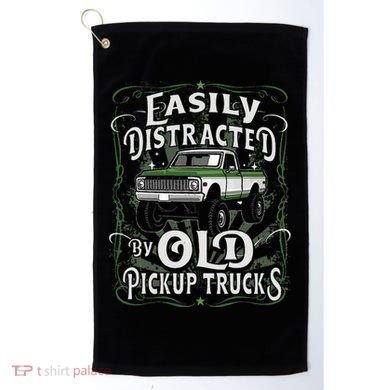 Easily Distracted By Old Pickup Trucks Golf Towel