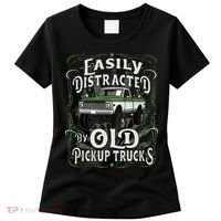 Easily Distracted By Old Pickup Trucks Women's T-Shirt thumb 0