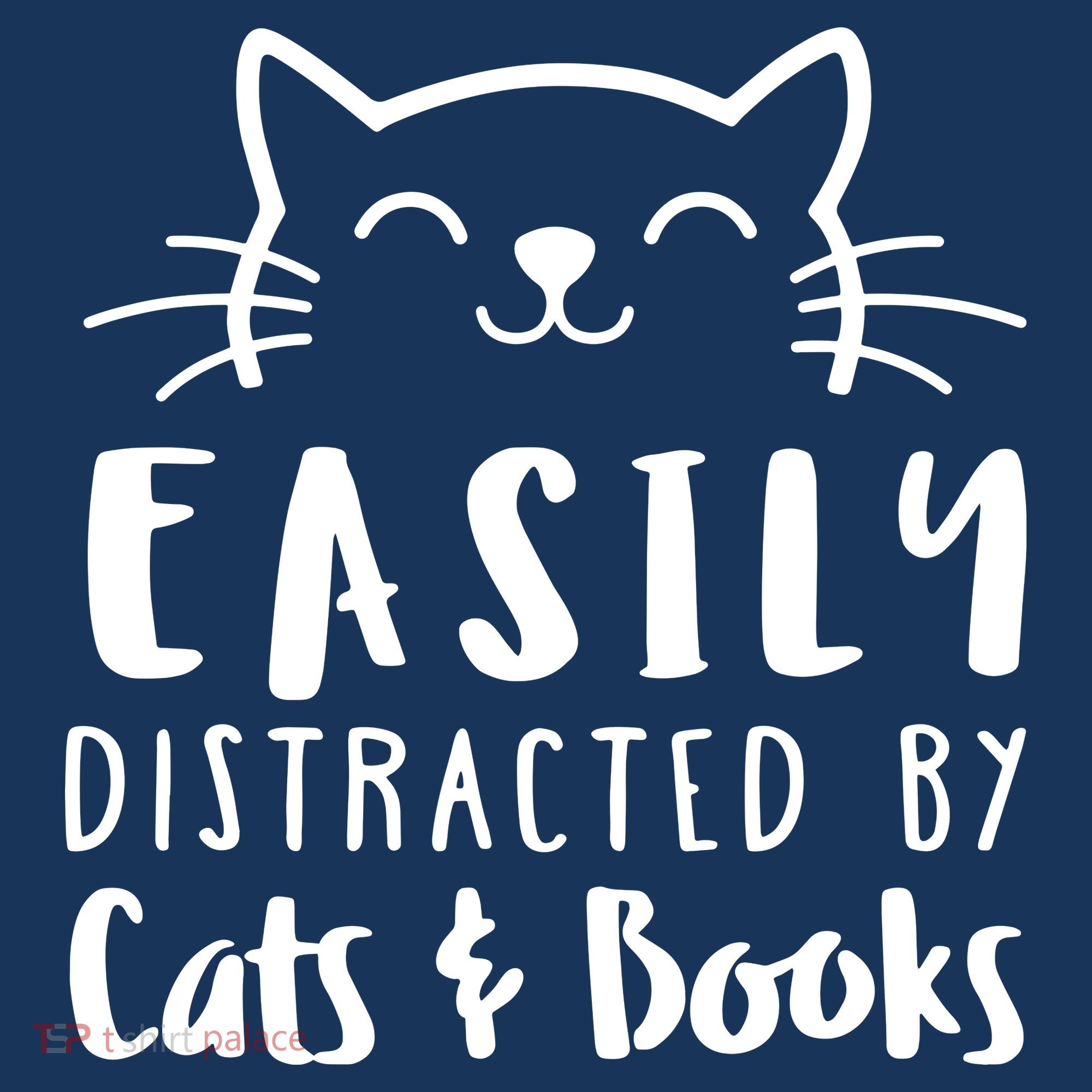Easily Distracted By Cats And Books Cat & Book Lover Beanie