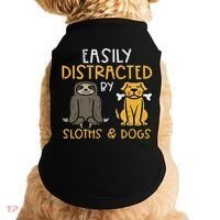 Easily Distracted By Sloths Dogs Animal Lover Women Doggie Tank thumb 0