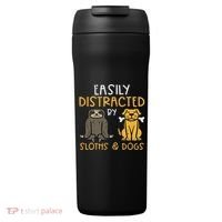 Easily Distracted By Sloths Dogs Animal Lover Women 24oz Duet Stainless Steel Tumbler thumb 0