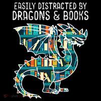 Easily Distracted By Dragons Books Funny Reading Bookworm Toddler Hoodie thumb 2