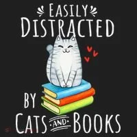 Easily Distracted By Cats And Books Women's Sweatshirt thumb 2