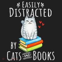 Easily Distracted By Cats And Books Beanie thumb 2