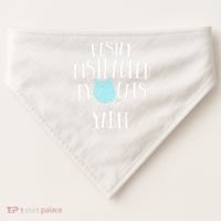 Easily Distracted By Cats And Yarn Knitting Yarn Crochet  USA-Made Doggie Bandana thumb 0