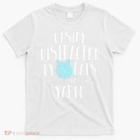 Easily Distracted By Cats And Yarn Knitting Yarn Crochet  T-Shirt thumb 0