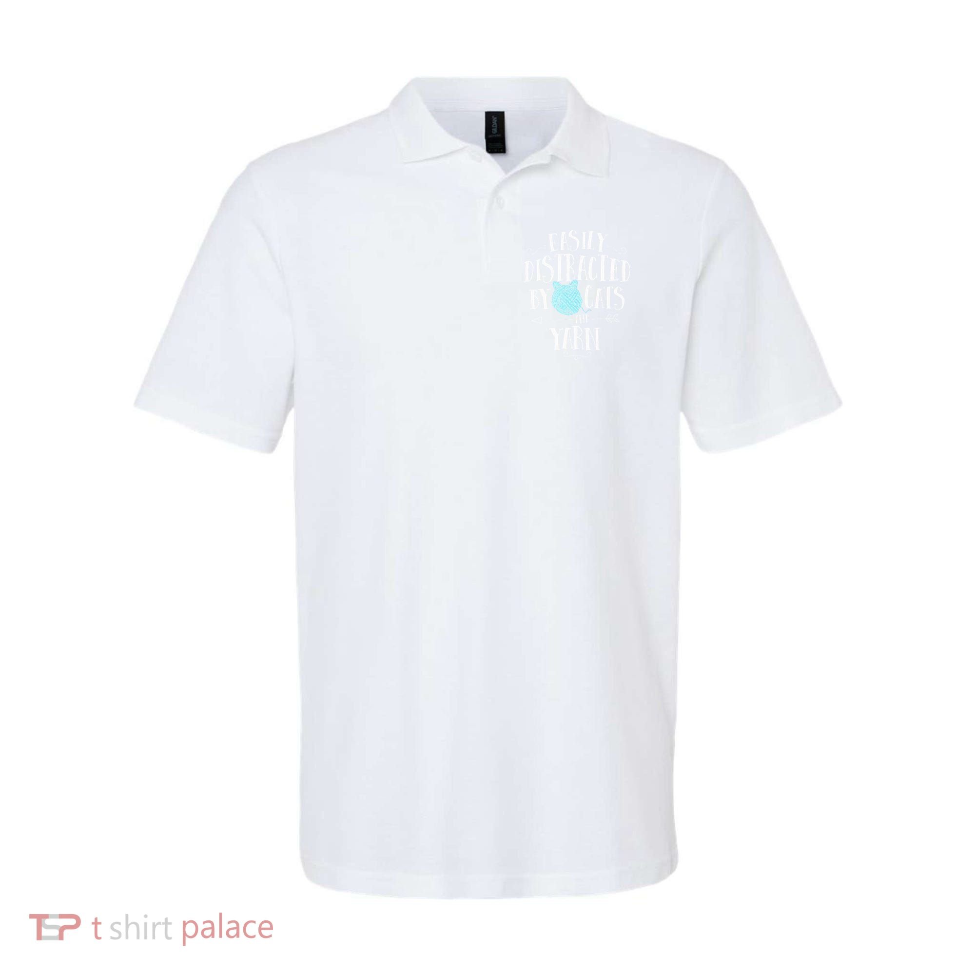 Easily Distracted By Cats And Yarn Knitting Yarn Crochet  Polo