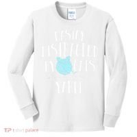 Easily Distracted By Cats And Yarn Knitting Yarn Crochet  Kids Long Sleeve Shirt thumb 0