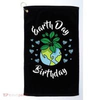 Earth Day Birthday Gift Funny Gift Golf Towel thumb 0