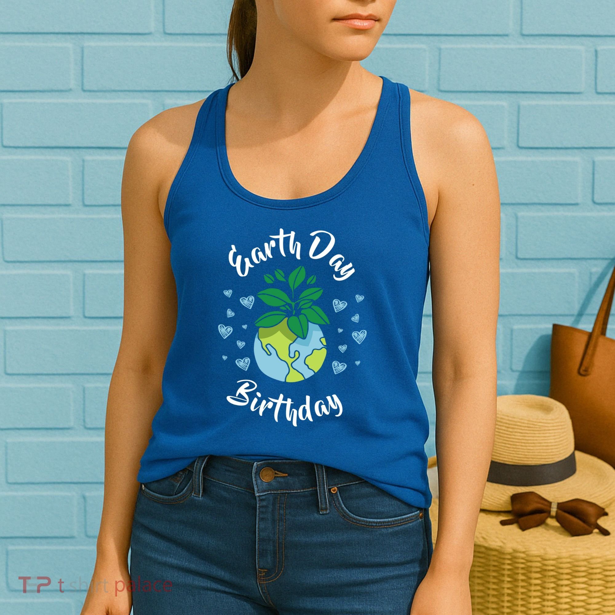 Earth Day Birthday Gift Funny Gift Women's Tank Top