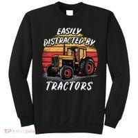 Easily Distracted By Tractors Fun Farmer & Farming Gift Sweatshirt thumb 0
