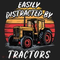 Easily Distracted By Tractors Fun Farmer & Farming Gift Beanie thumb 2