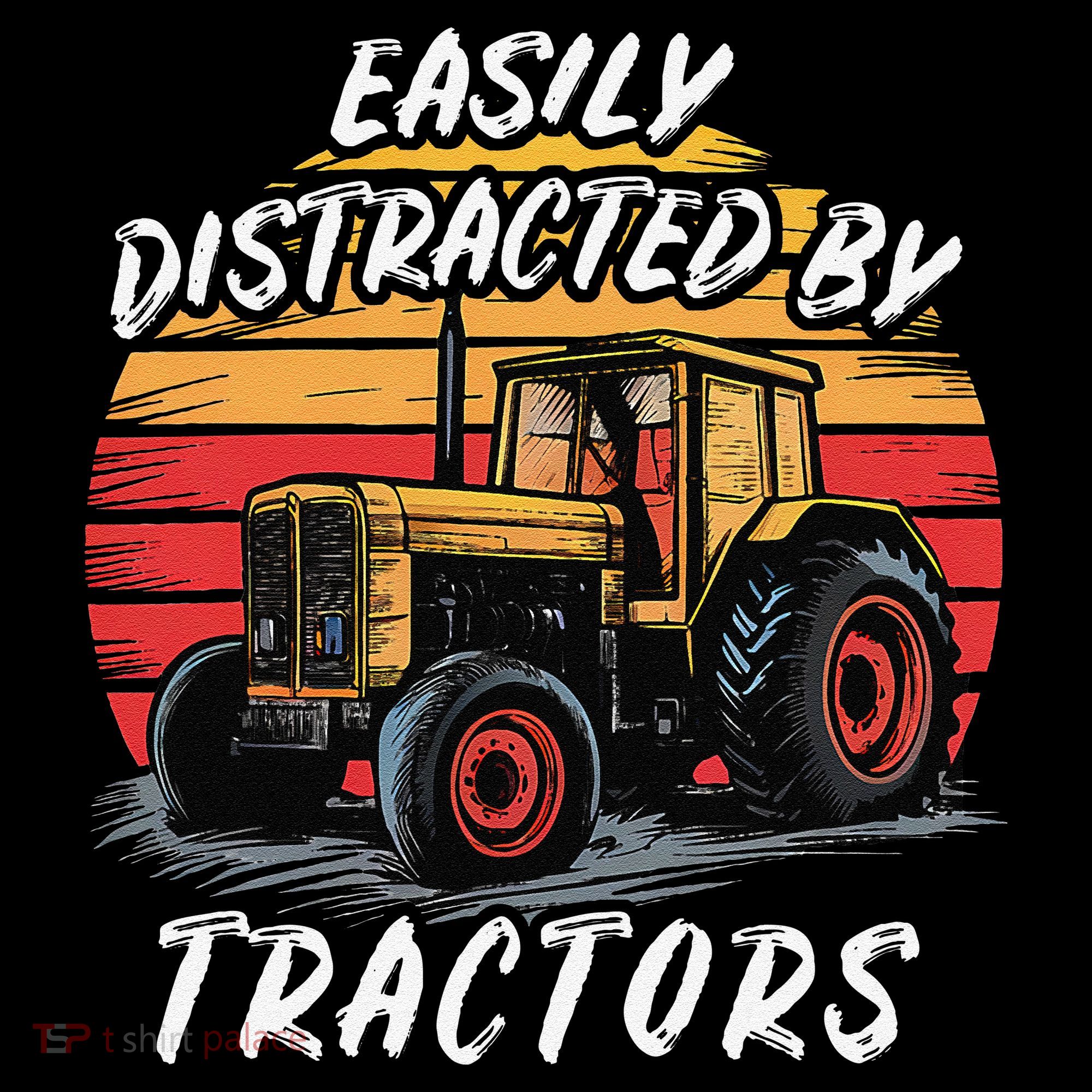 Easily Distracted By Tractors Fun Farmer & Farming Gift Women's Tank Top