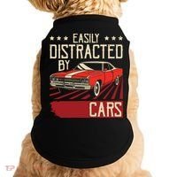 Easily Distracted By Cars Classic Muscle Car Guy Car Lover Doggie Tank thumb 0