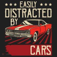 Easily Distracted By Cars Classic Muscle Car Guy Car Lover Beanie thumb 2