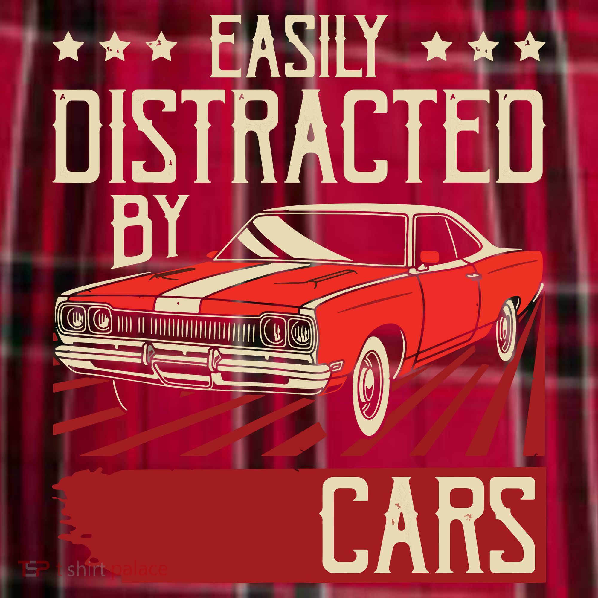 Easily Distracted By Cars Classic Muscle Car Guy Car Lover Men's Flannel Plaid Pajama Pants