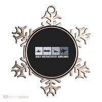 Easily Distracted By Airplanes Aviation Pilot Airplane Cool Gift Ornament thumb 0