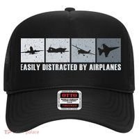 Easily Distracted By Airplanes Aviation Pilot Airplane Cool Gift Hat thumb 0