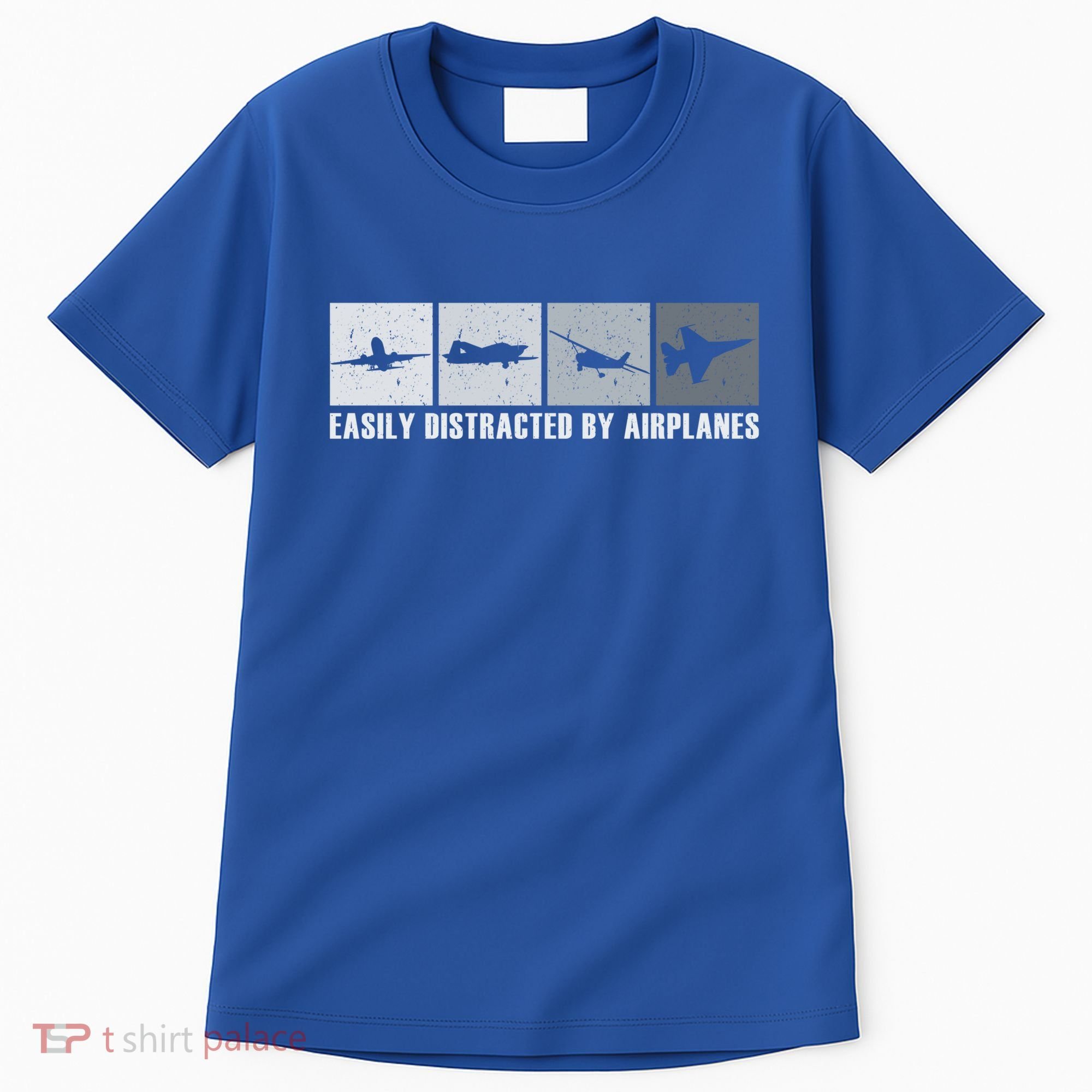 Easily Distracted By Airplanes Aviation Pilot Airplane Cool Gift Tall T-Shirt