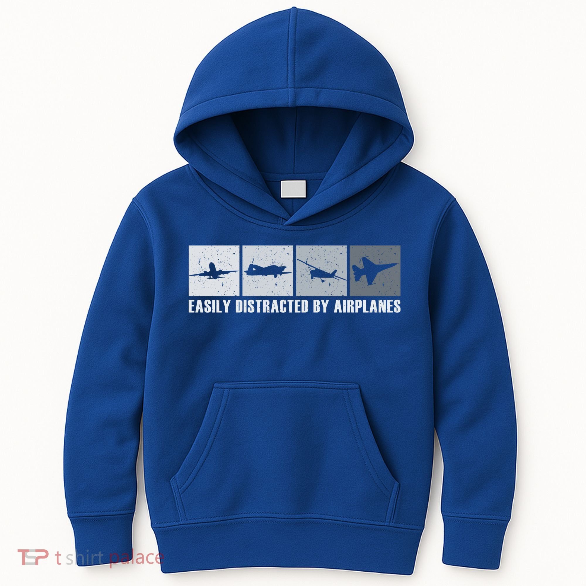 Easily Distracted By Airplanes Aviation Pilot Airplane Cool Gift Kids Hoodie