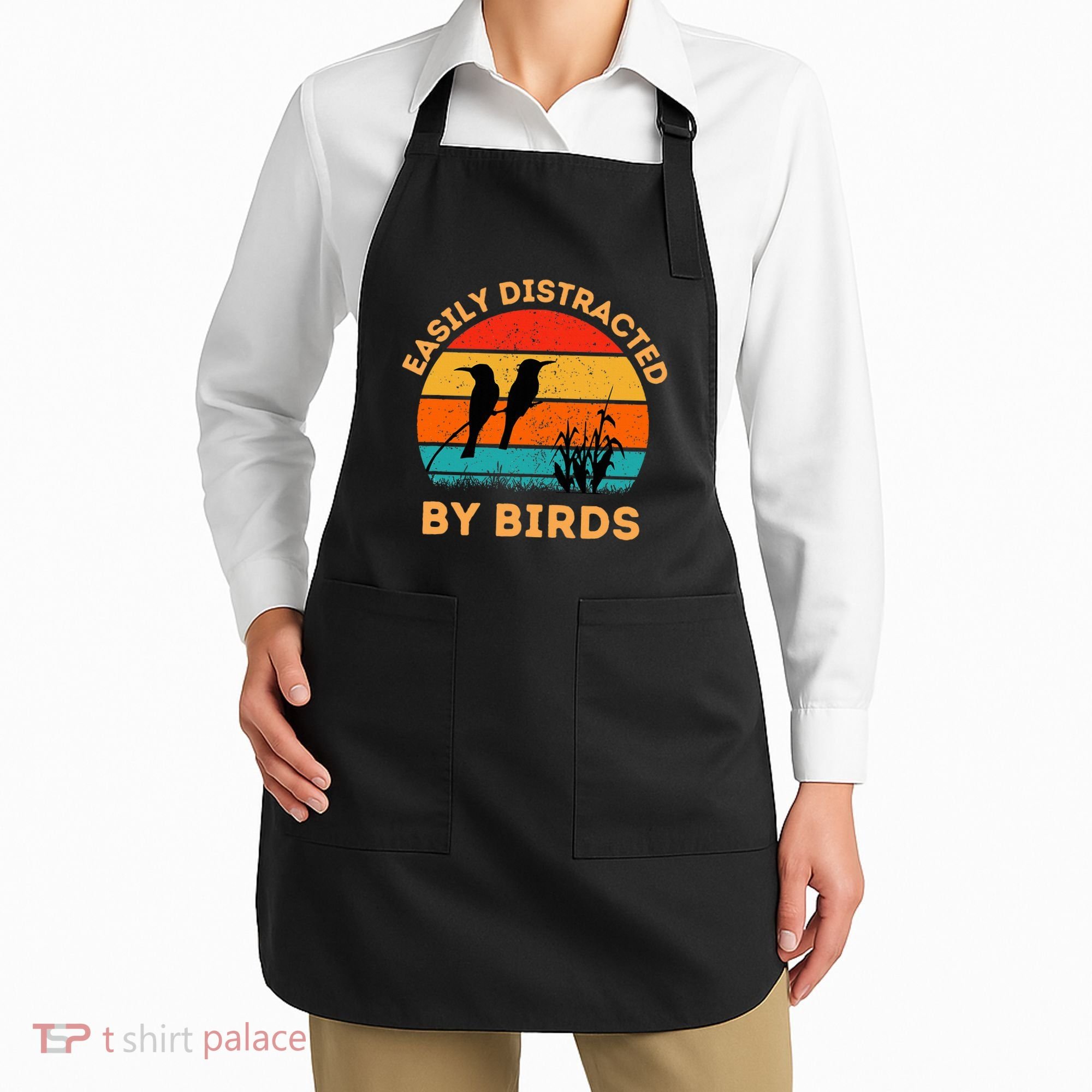 Easily Distracted By Birds Apron