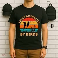 Easily Distracted By Birds T-Shirt thumb 6