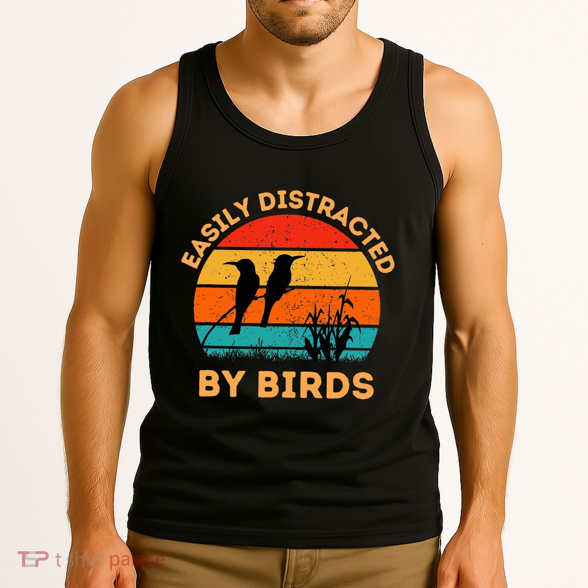 Easily Distracted By Birds Tank Top