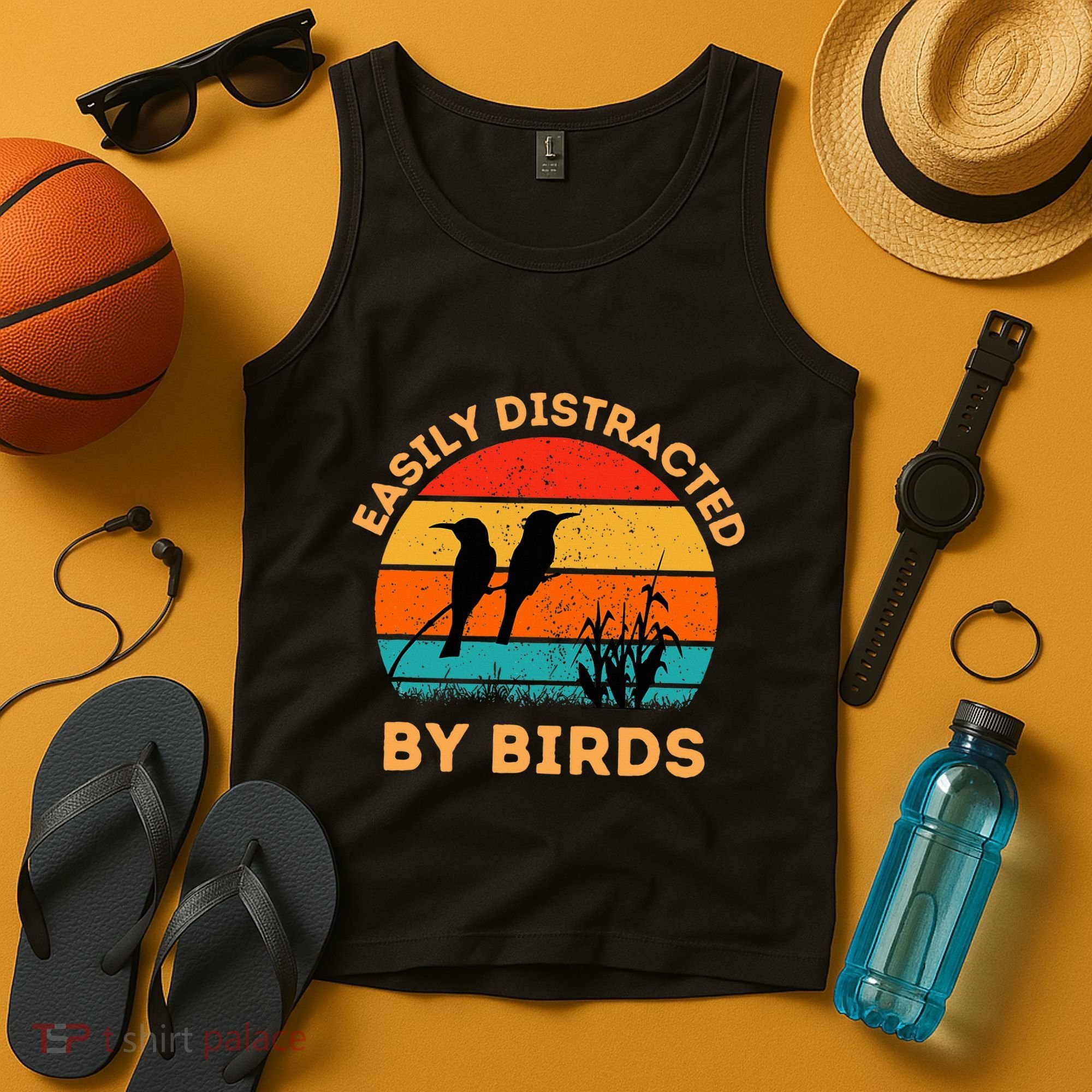 Easily Distracted By Birds Tank Top