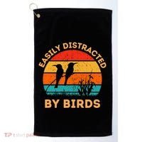 Easily Distracted By Birds Golf Towel thumb 0