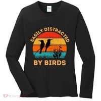 Easily Distracted By Birds Women's Long Sleeve Shirt thumb 0
