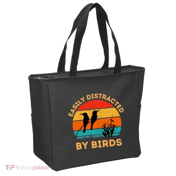 Easily Distracted By Birds Tote Bag