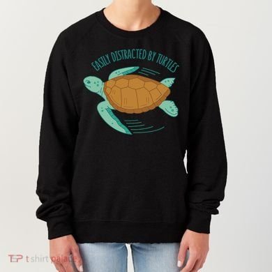 Easily Distracted By Turtles Women's Sweatshirt