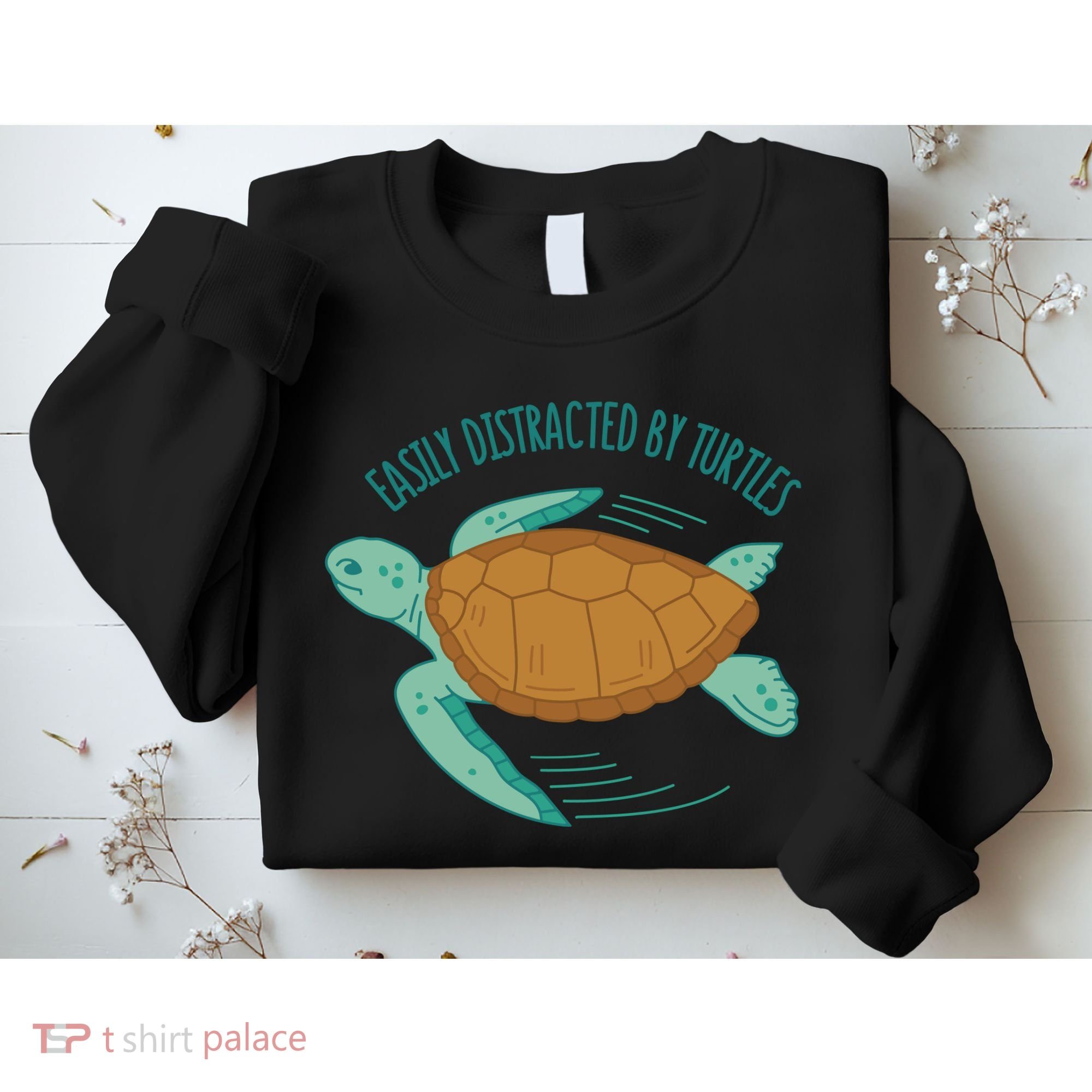 Easily Distracted By Turtles Sweatshirt