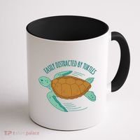 Easily Distracted By Turtles Coffee Mug thumb 1