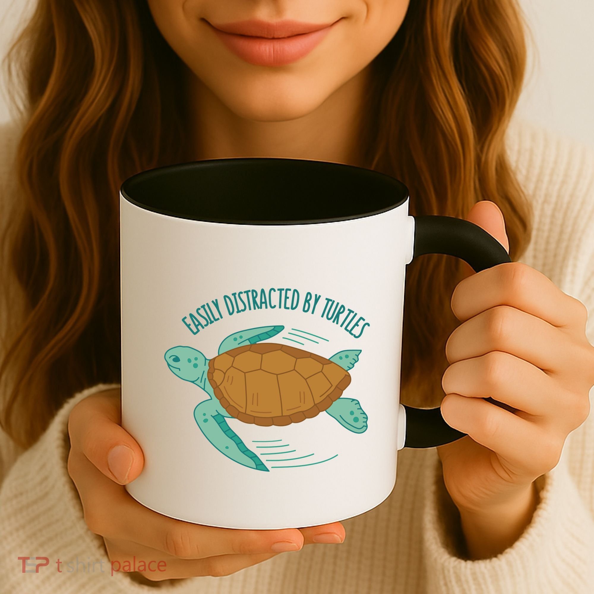 Easily Distracted By Turtles Coffee Mug