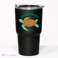 Easily Distracted By Turtles Tumbler thumb 0