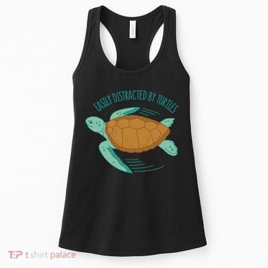 Easily Distracted By Turtles Women's Tank Top