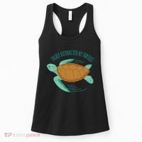 Easily Distracted By Turtles Women's Tank Top thumb 0