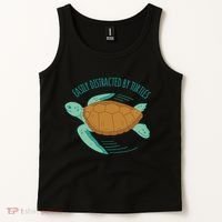 Easily Distracted By Turtles Tank Top thumb 2