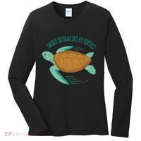 Easily Distracted By Turtles Women's Long Sleeve Shirt thumb 0