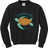 Easily Distracted By Turtles Kids Sweatshirt thumb 0