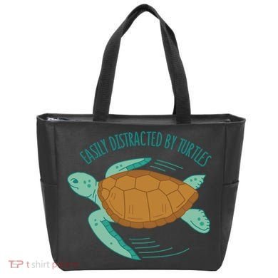 Easily Distracted By Turtles Tote Bag