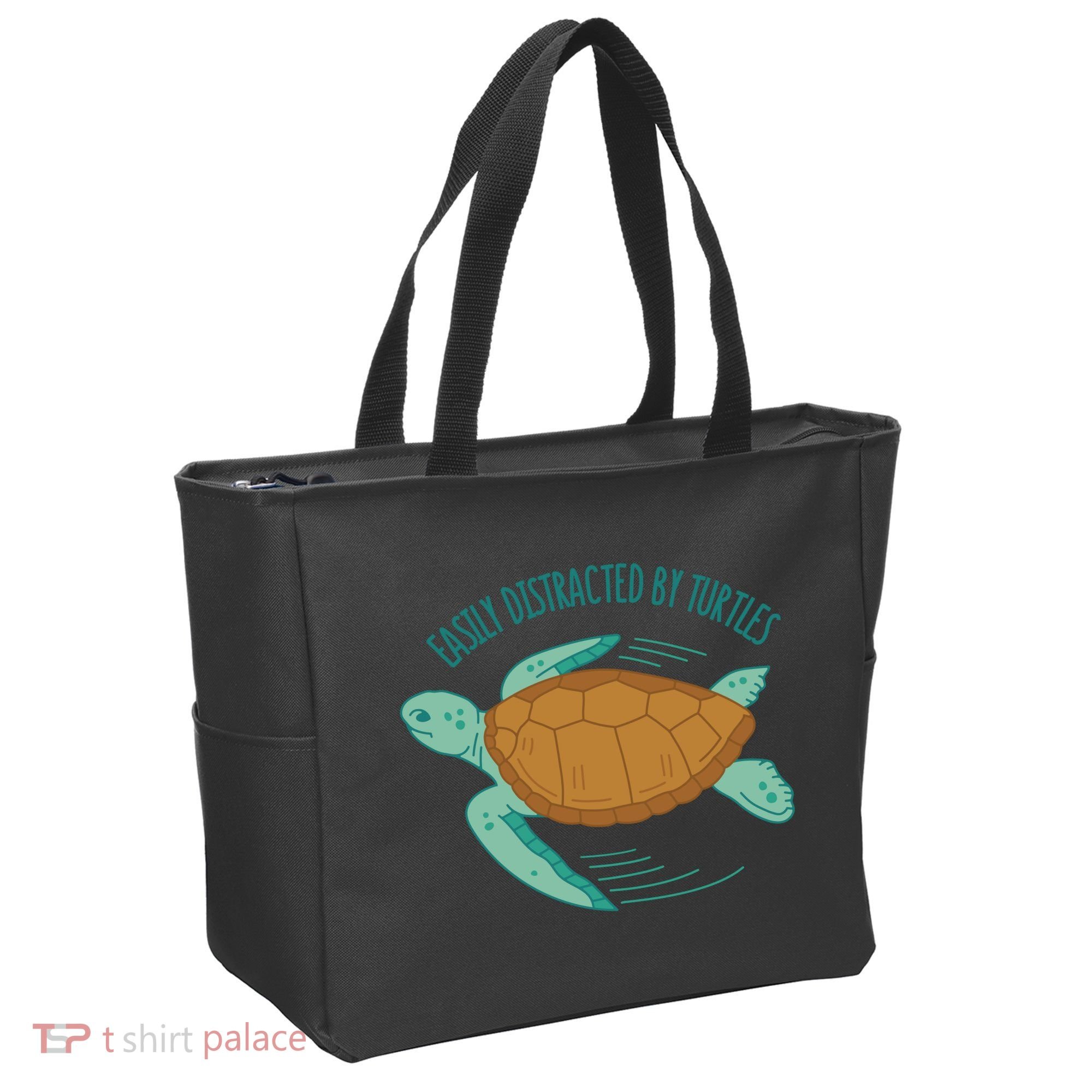 Easily Distracted By Turtles Tote Bag