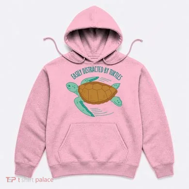 Easily Distracted By Turtles Hoodie